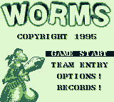 Worms screenshot 3 for GameBoy