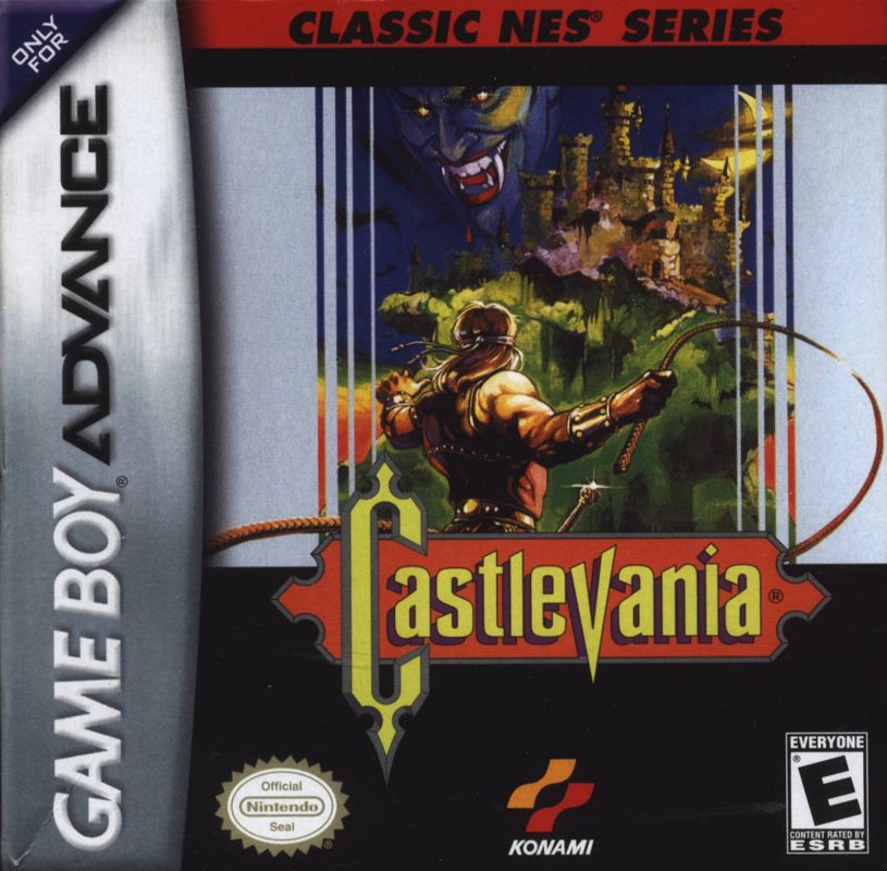 Castlevania box art for GameBoy Advance