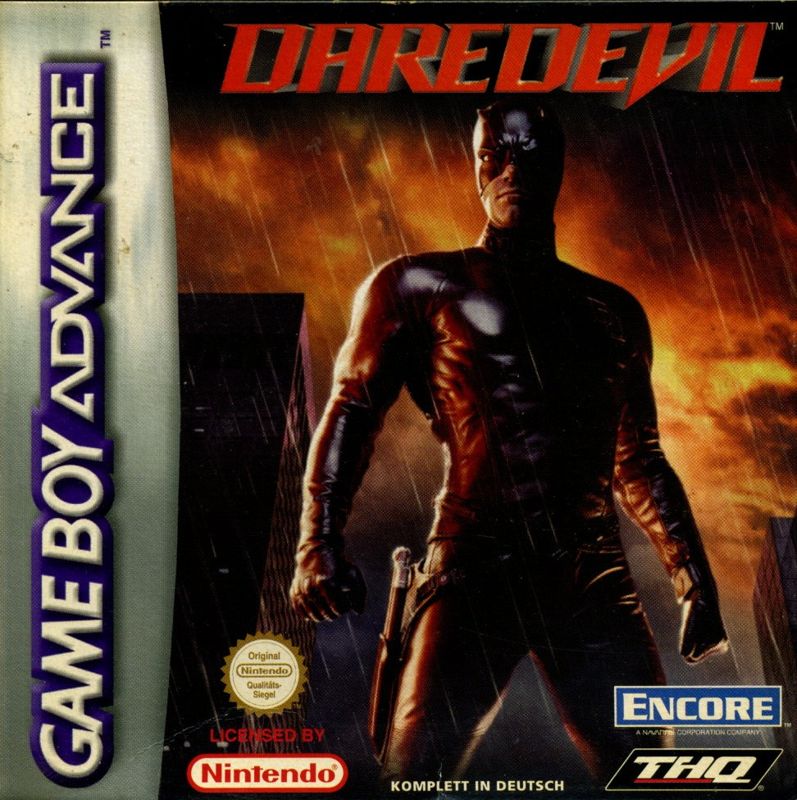 Daredevil box art for GameBoy Advance