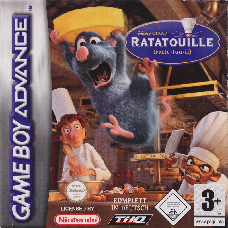 Ratatouille box art for GameBoy Advance
