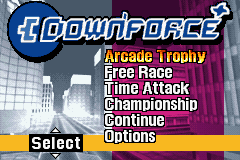 Downforce screenshot 4 for GameBoy Advance
