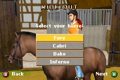 Horsez screenshot 5 for GameBoy Advance
