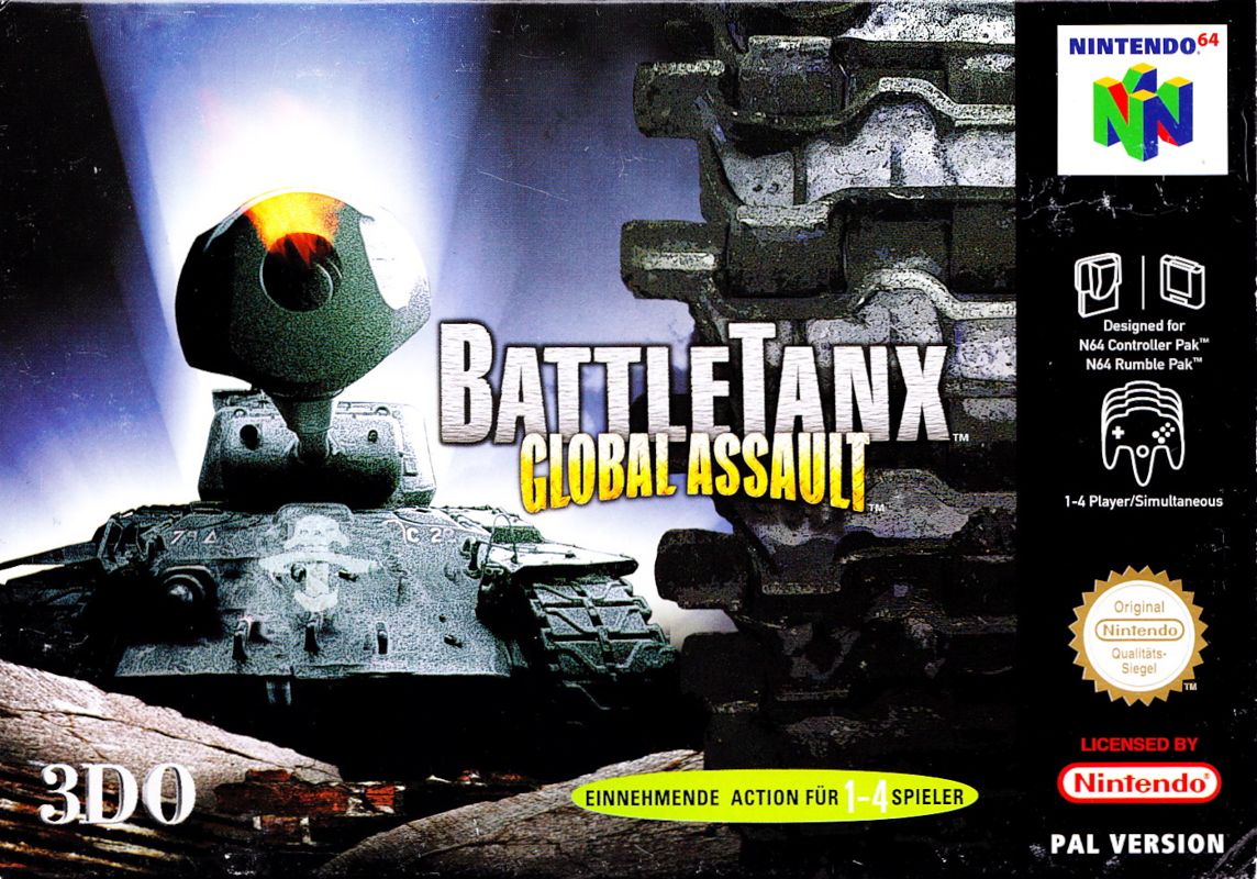 Battletanx box art for Nintendo 64