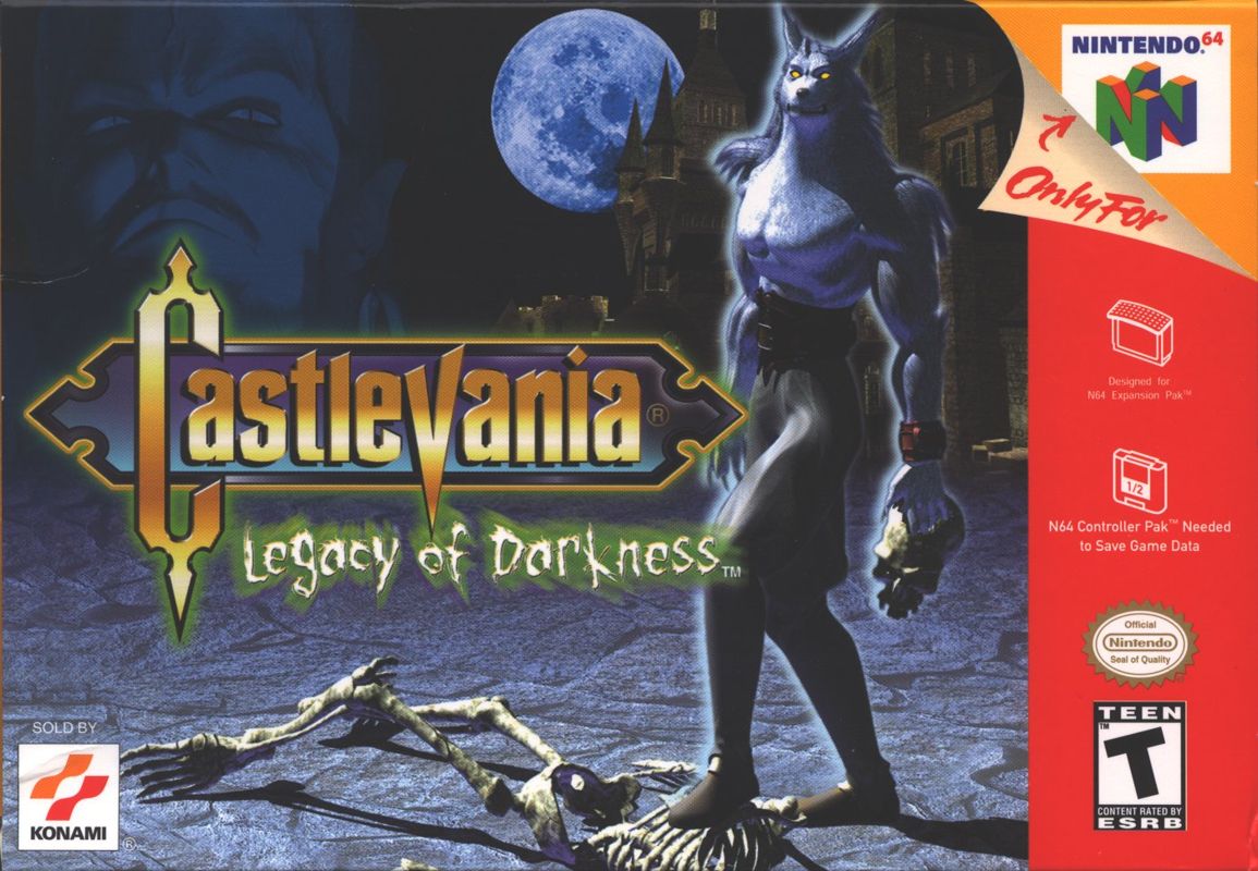 Castlevania box art for Nintendo 64