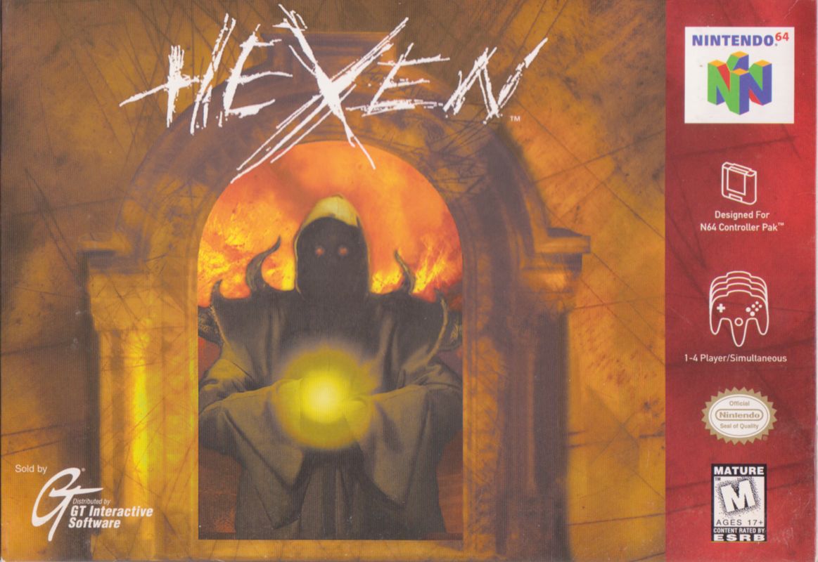 Hexen box art for Nintendo 64