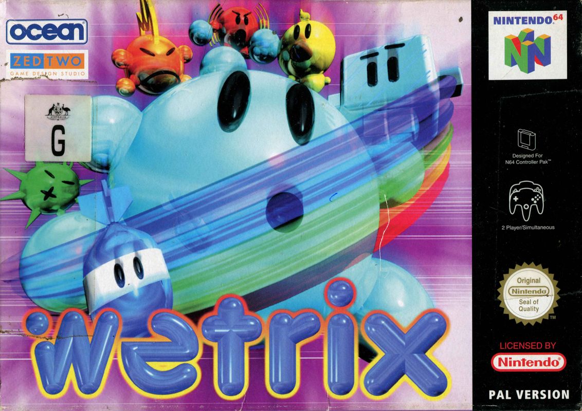 Wetrix box art for Nintendo 64