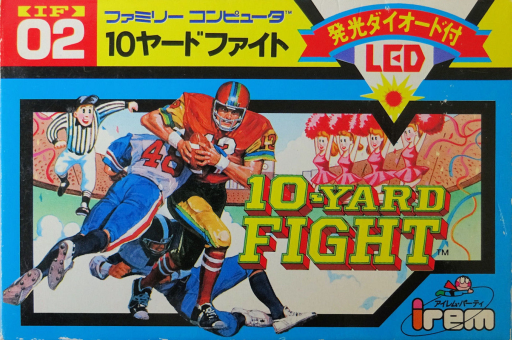 10-Yard Fight box art for Famicom