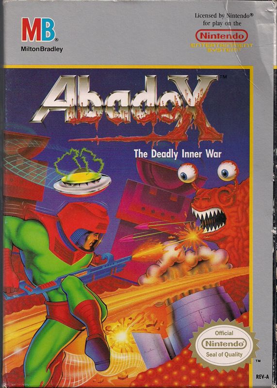 Abadox box art for NES
