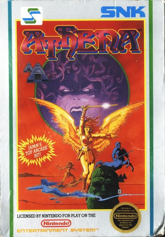 Athena box art for Famicom