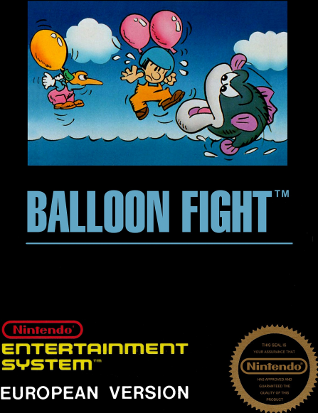 Balloon Fight box art for Famicom