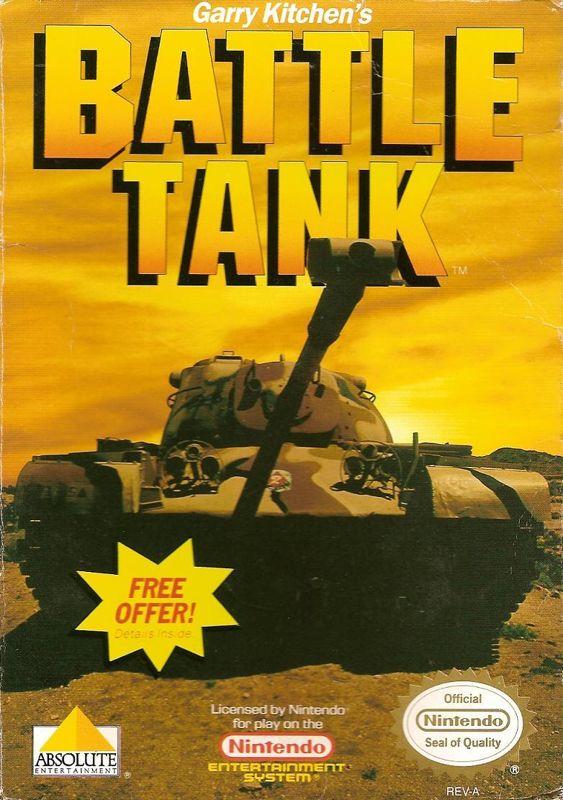 Battletank box art for NES