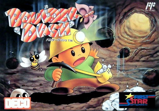 Boulder Dash box art for Famicom