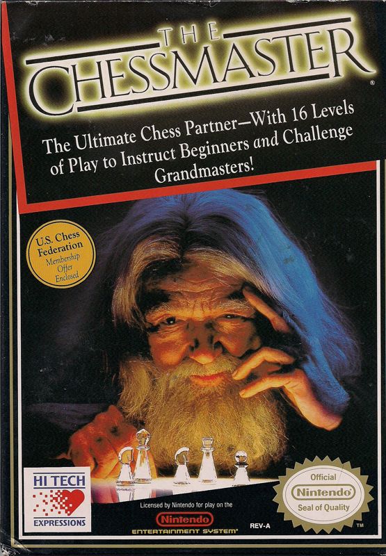 Chessmaster box art for NES