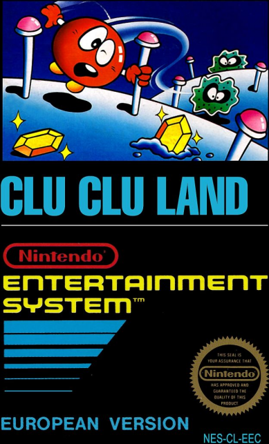 Clu Clu Land box art for Famicom