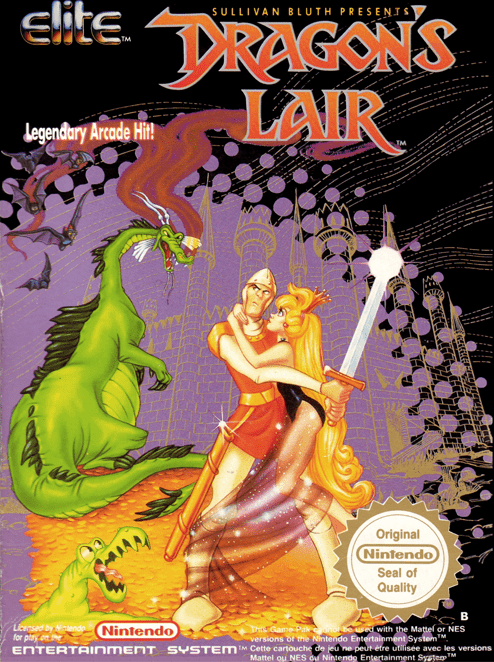 Dragon's Lair box art for Famicom