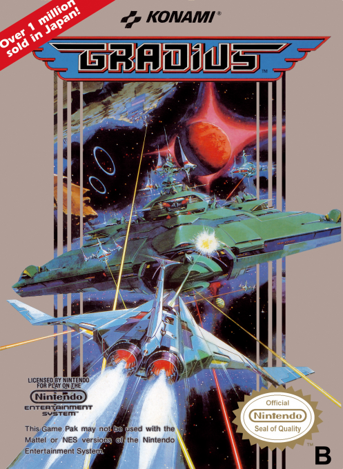 Gradius box art for Famicom