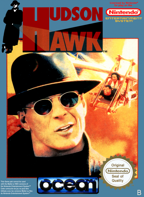 Hudson Hawk box art for Famicom
