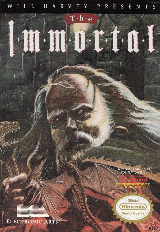 Immortal box art for NES