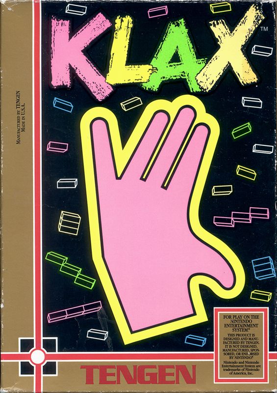 Klax box art for Famicom