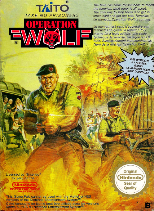 Operation Wolf box art for Famicom