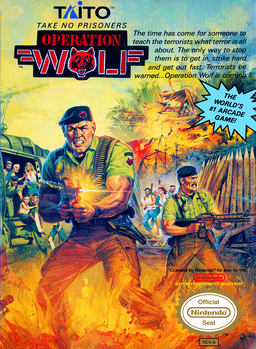Operation Wolf box art for Famicom