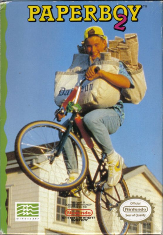Paperboy box art for Famicom