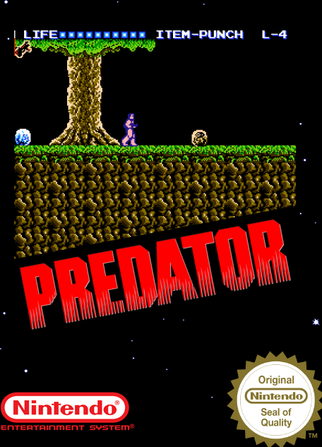 Predator box art for Famicom