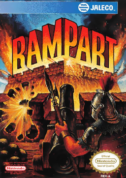 Rampart box art for Famicom