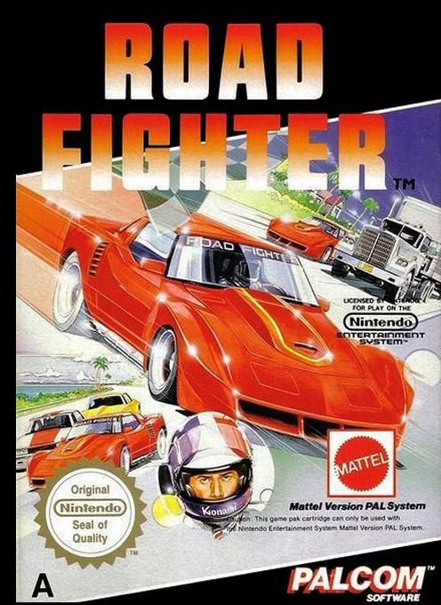 Road Fighter box art for Famicom