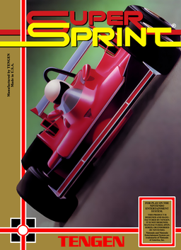 Super Sprint box art for Famicom
