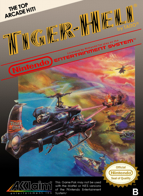 Tiger-Heli box art for Famicom