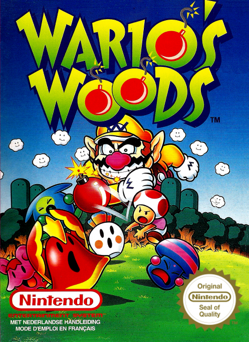 Wario's Woods box art for Famicom