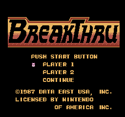 BreakThru screenshot 3 for NES