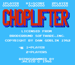 Choplifter screenshot 3 for Famicom