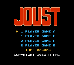 Joust screenshot 4 for NES