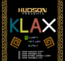 Klax screenshot 3 for NES