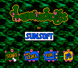 Lemmings screenshot 4 for NES