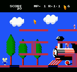 Mappy-Land screenshot 5 for NES