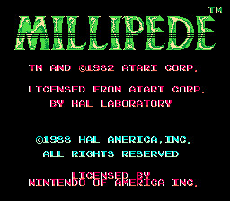 Millipede screenshot 3 for NES