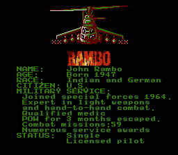 Rambo screenshot 5 for NES