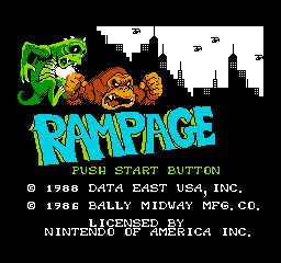 Rampage screenshot 3 for NES