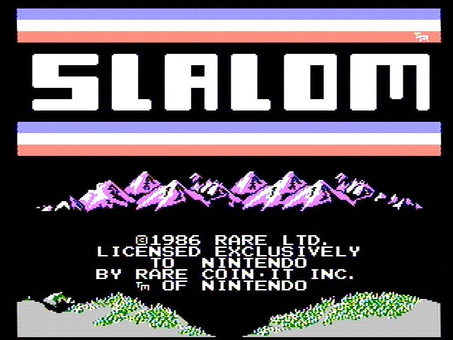 Slalom screenshot 3 for NES