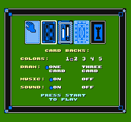 Solitaire screenshot 4 for NES