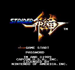 Strider screenshot 3 for NES