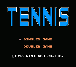 Tennis screenshot 4 for NES