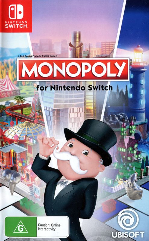Monopoly box art for Nintendo Switch