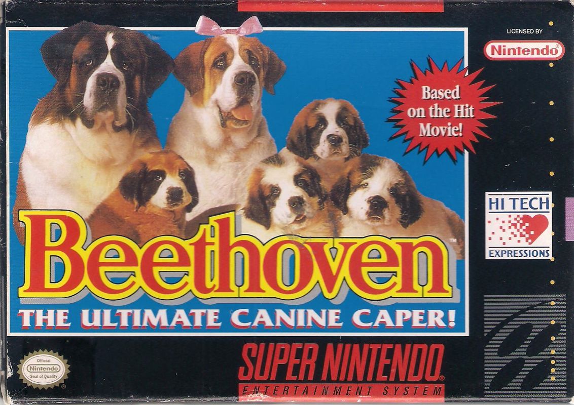 Beethoven box art for Super Nintendo