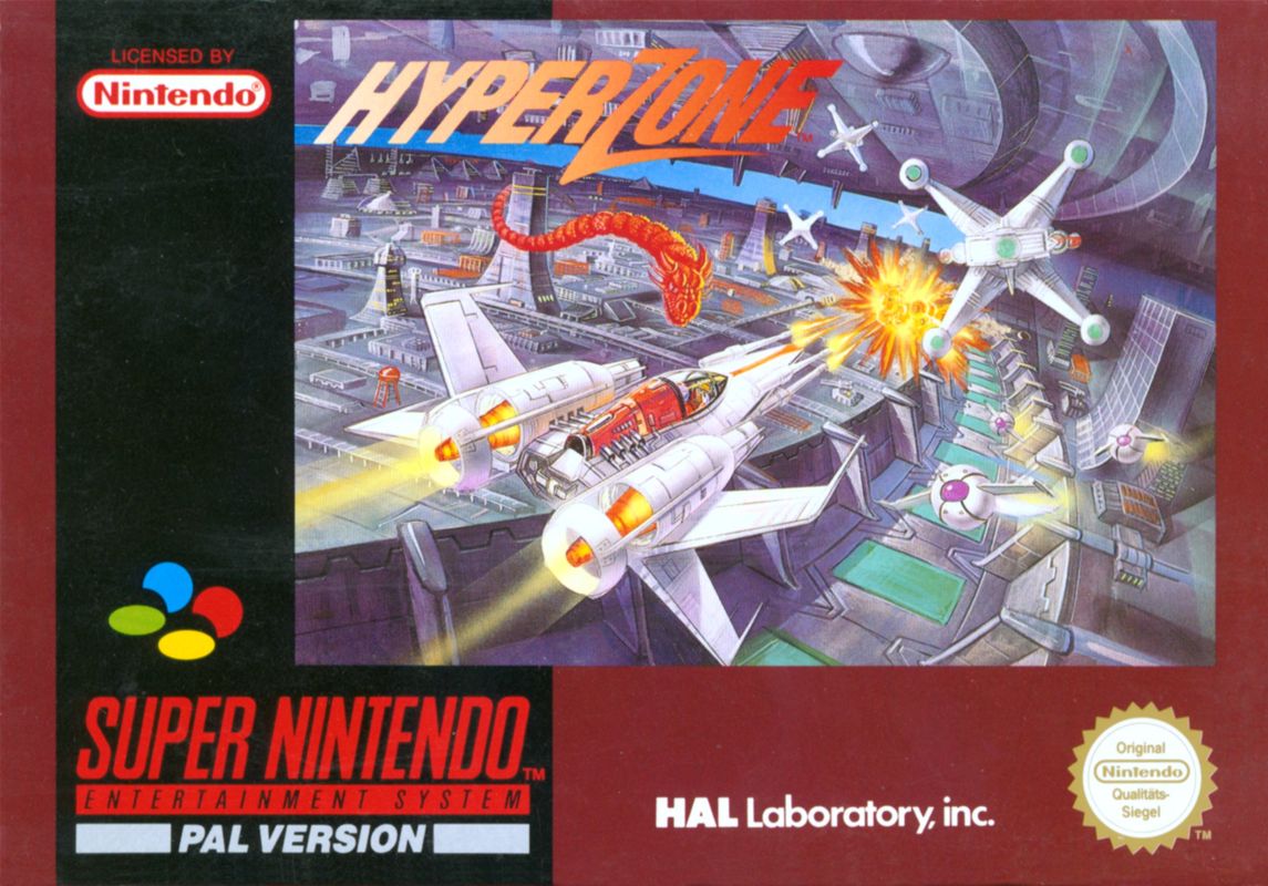Hyperzone box art for Super Nintendo
