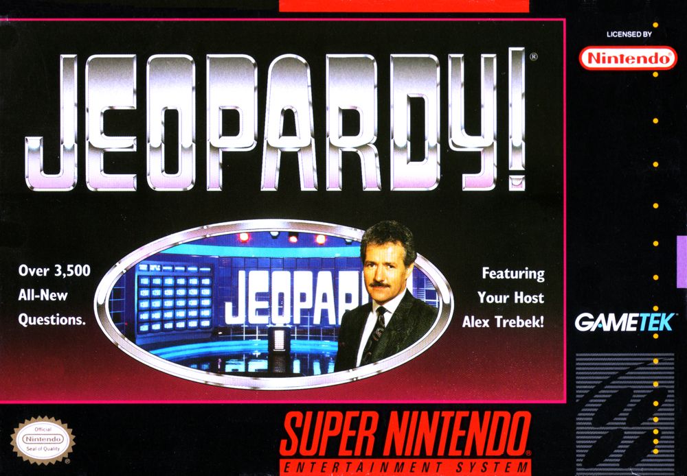 Jeopardy box art for Super Nintendo
