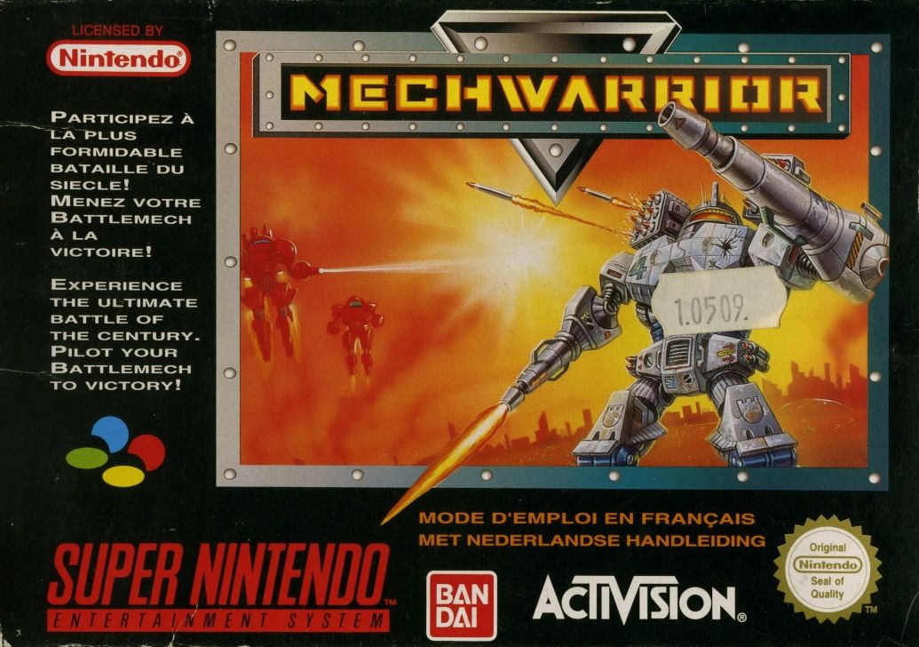 MechWarrior box art for Super Nintendo